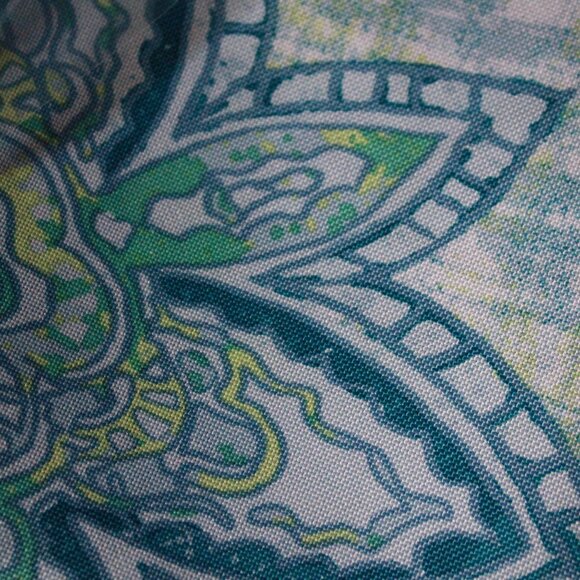 Design Imports Set of 6 Watercolor Paisley Print Outdoor Napkins - Picture 2 of 6